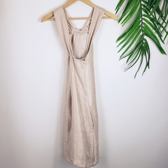 Alexia Admore Rose Shimmer Dress Blush Gold XS - Picture 5 of 8